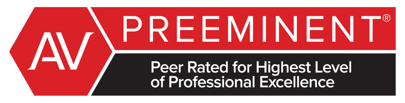 AV Preeminent Peer Rated for Highest Level of Professional Excellence logo